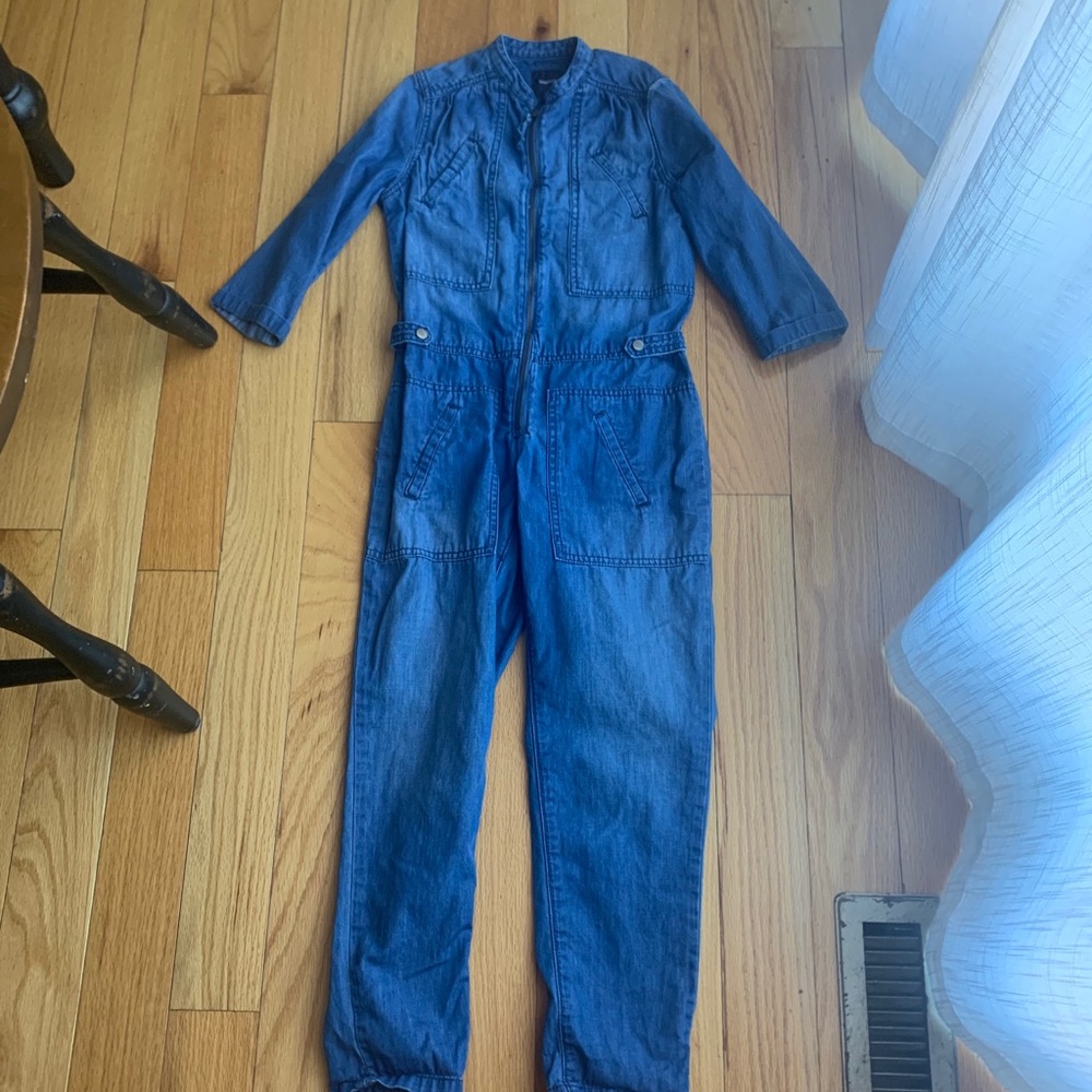 Girls denim jumpsuit